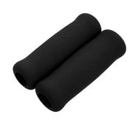 RUNROTOO Lot de 2 Poignées de Béquille en Mousse Épaisse Antidérapante Noire, Petite Taille, Confort Ergonomique pour Personnes Âgées, Accessoires de Mobilité pour Cannes et Aides