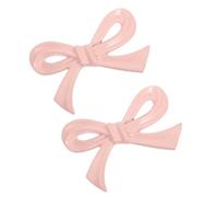 RUNROTOO Lot de 2 Poignées de Meuble Vintage en Métal Rose, Boutons Décoratifs D'arc pour Commode Cuisine, Résistantes à L'usure et Faciles à Installer