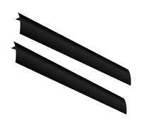 RUNROTOO Lot de 2 Protecteurs en Silicone Noir pour Espaces de Cuisinière, Joint Résistant la Chaleur, Design sans Couture, pour Protéger les Zones Entre Four et Plaque de Cuisson