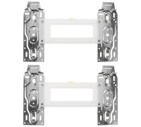 RUNROTOO Lot de 2 supports muraux robustes pour climatiseurs de fenêtre et systèmes de pompes à chaleur split extérieurs.