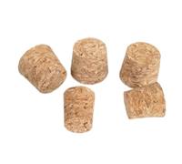 RUNROTOO Lot de 20 Bouchons en Liège Coniques pour Bouteilles de Vin et Bière, Étanchéité Hermétique pour Conservation Optimale, Design Effilé Pratique