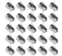 RUNROTOO Lot de 20 Micro-interrupteurs 2a 125v avec Levier, Ppa Solide, Longueur de Broche 13,5 Mm, pour Appareils Électroménagers et Électronique, Contrôle Facile de L'alimentation