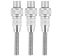RUNROTOO Lot de 3 connecteurs XLR 3 broches | Adaptateur de prise ligne pour microphone | Convertisseur audio 7 mm mâle vers XLR femelle pour transmission de signal audio à faible bruit pour