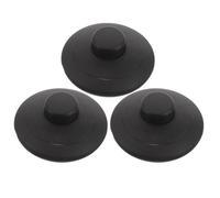 RUNROTOO Lot de 3 interrupteurs pied : interrupteur à pédale intégré pour lampe LED - Bouton marche/arrêt noir pour éclairage de maison, bureau ou restaurant