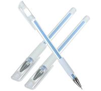RUNROTOO Lot de 3 Stylos de Marquage pour Tatouage Waterproof Bleu en Plastique, Tracé Précis et Facile à Utiliser pour Sourcils et Lèvres en Chirurgie ou Tatouage