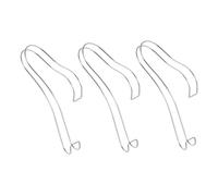 RUNROTOO Lot de 3 Supports Intérieurs Métalliques Élastiques pour Sandales et Talons Hauts, Étagère de Rangement Compacte en Acier Inoxydable, Présentoir Pratique pour Organiser Chaussures