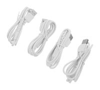 RUNROTOO Lot de 4 Câbles de Charge USB Blancs Compatibles Hydropulseur sans Fil, Recharge Rapide et Connexion Sécurisée, Câble de Remplacement Portable pour Usage Quotidien et Voyage,