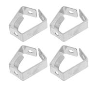 RUNROTOO Lot de 4 crochets emboîtables pour accrocher des tableaux, supports muraux réglables en acier inoxydable pour expositions et galeries d'art.