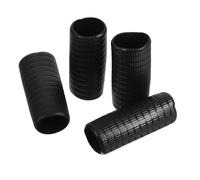RUNROTOO Lot de 4 Pièces D'accessoires Violon en Caoutchouc Noir pour Poignée D'archet, Correction Posture et Entretien Facile, Pratique Musicale