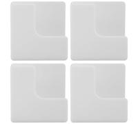 RUNROTOO Lot de 4 Supports muraux pour Balance : Support de Rangement sans perçage pour pèse-Personne numérique à impédancemétrie - Organisateur Mural pour Salle de Bain, Chambre, Salle de