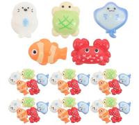 RUNROTOO Lot de 40 Mini Figurines d'animaux Marins réalistes, 5 Styles différents, pour décorer Un Mini Aquarium ou Un Bureau.