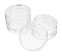 RUNROTOO Lot de 5 Boîtes de Pétri en Verre Borosilicaté Résistant à Haute Température pour Expériences Scolaires et Culture Cellulaire Fiable et Pratique