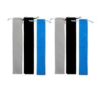 RUNROTOO Lot de 6 étuis de rangement pour flûte à bec : étui portable en velours avec cordon de serrage pour flûte irlandaise, accessoire de transport pour, idéal pour les débutants (37 x 6 cm).