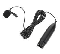 RUNROTOO Microphone Cravate Portable 48v Cardioïde à Trois en Métal Pince pour Discours et Diffusion en Direct Professionnelle