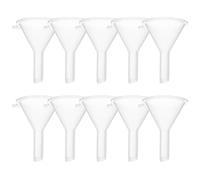 RUNROTOO Mini Entonnoirs 10 Pièces en Plastique pour Remplissage Précis de Petites Bouteilles, des Déchets, pour Voyage et Bureau