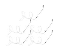 RUNROTOO Modèle de Micro-Construction 1:200 Mini Lampadaires de Rue en Acier 5pcs pour Décorations Réalistes et Installation Facile en Modélisme DIY