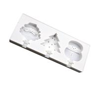 RUNROTOO Moule à Glace en Silicone Thème Noël Créatif, Facile à Nettoyer et Démouler, Desserts Maison Lors de Toutes Occasions