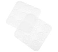 RUNROTOO Moule à Goutte en Cristal en Silicone 2pcs pour Monnaie de Négociation, Réutilisable et Facile à Démouler, pour Bricolage et Artisanat DIY
