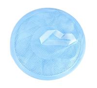 RUNROTOO Organisateur Suspendu en Filet Bleu 3 Compartiments pour Chambre D'garçon et Filles, Panier de Rangement Pratique en Maille et Métal pour Jouets et Peluches