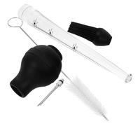 RUNROTOO Outil D'injection D'assaisonnement en Acier Inoxydable et Silicone Injecteur Alimentaire pour Poulet et Steak pour Barbecue et Randonnée