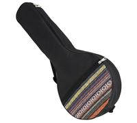 RUNROTOO Paquet de Transport Complète 26 Pouces à 4 pour Banjo Poignée Latérale et Poche pour Accessoires en Tissu Non Tissé Noir
