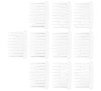 RUNROTOO Peignes Latéraux et Fixation de Voile de Mariée Lot de 10 en Plastique Transparent Non Glissant 8x5cm pour Coiffure Féminine Mariage