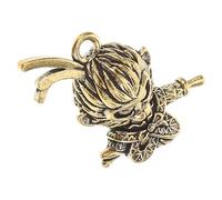 RUNROTOO Pendentif Porte-clés en Laiton Roi Singe Unique, Breloque Amulette Polyvalente pour Paquet à Dos et Célébrations, Ornement Vintage pour Amis et Famille