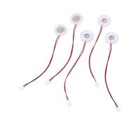 RUNROTOO Pièce D'atomisation Microporeuse Pack de 5 16mm Plaque Oscillante en Plastique Blanc, Faible Tension de Conduite Couleur Aléatoire pour Humidificateur D'air