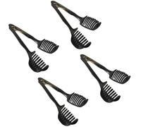 RUNROTOO Pince à Trancher Domestique 4 Pcs en Abs Noir, Trancheuse Ronde Multifonction pour Citrons et Légumes, Outil Cuisine Polyvalent Design Pince pour Usage Cuisine
