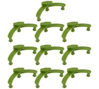 RUNROTOO Pince de Pliage de Brindilles Réglable pour Arbres et Poiriers, 10pcs en Plastique Vert, Légère et Réutilisable pour Jardins Extérieurs