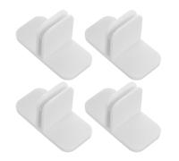 RUNROTOO Pinces de Fixation Utilisation Polyvalente Lot de 4 en Plastique Blanc Maintien Sécurisé pour Séparateur de Tiroir pour Organiser sous-vêtements et