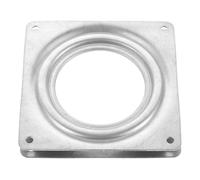 RUNROTOO Plaque Tournante Pivotante en Acier Galvanisé Argenté pour Tabouret de Bar, Support de Siège Fiable et Facile à Installer, Mécanisme Pivotant pour Meubles