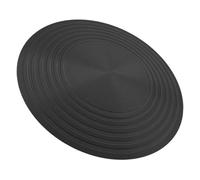 RUNROTOO Plaque Usage Polyvalent Diffuseur de Chaleur en Oxyde D'aluminium 24 Cm Noir Propriétés Antidérapantes Cuisine et Extérieure pour Cuisinière à Gaz