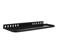 RUNROTOO Plateau de Rangement Plastique Noir Facile à Installer pour Chevalet Pliant Lisse Accessoire Peinture pour Atelier Artistique