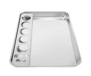 RUNROTOO Plateau en Acier Inoxydable pour Préparation D'injection pour Instruments Médicaux, Plateau de Changement de Organisation des Médicaments