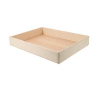 RUNROTOO Plateau en Bois Zen pour Accessoires de Jardin Zen Mini Plateau de Bureau Beige en Bois Grain Élégant pour Décoration de Salon ou Bureau