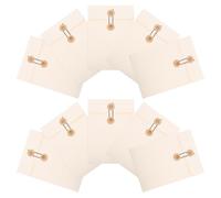 RUNROTOO Pochettes Épaisses Fermeture à Cordon Lot de 10 Pratiques et Faciles à Utiliser pour Dossiers en Papier Blanc pour L'organisation en Classe L'école