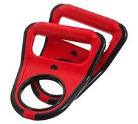 RUNROTOO Poignée pour Seau D'eau 18,9 L Rouge en Pp Design Ergonomique Antidérapant, Levier Solide pour Bouteille D'eau la Maison Bureau, Lot de 2