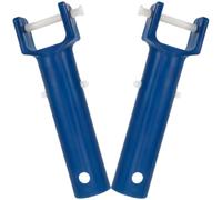 RUNROTOO Poignée Ventouse de Nettoyage de Piscine, Pièce de Rechange 2 Pcs | Poignée en Plastique Bleue, Remplacement de Poignée pour Accessoire Entretien de Piscine, Ambiance Estivale