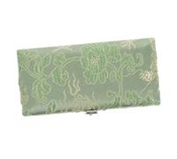 RUNROTOO Porte-Anche de Hautbois en Soie Boîtier en Bois Vert, Lot de 3 Pièces pour Accessoires et Transport d'Instruments