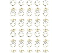 RUNROTOO Porte-Cartes de Table en Fil d'acier Carbone Doré 25pcs Support Mémo et Photos, pour Mariage et Décoration de Bureau