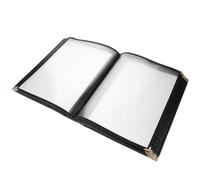 RUNROTOO Porte-menus Transparent en Pvc A4 pour Restaurant, Couverture de Menu Résistante aux Taches Présentation Organisée, Style Moderne et Élégant pour Bar ou Café