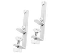 RUNROTOO Présentoir à Panneau Perforé de Table 2 Pièces en Fer Blanc, Support Fiable et Résistant à L'usure, Fixation sans Perçage pour Rangement Bureau