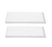 RUNROTOO Règle en Maille D'acier Inoxydable 2pcs pour Création de Peintures Strass Marquages Précis, Outil pour Bricolage et Accessoires de Broderie