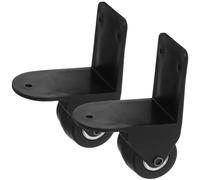 RUNROTOO Remplacement de Petite Roue Pivotante pour Valise à Bagages, Roue Directionnelle Noire en Pp et Pvc, Facile à Installer pour Réparation de Valise