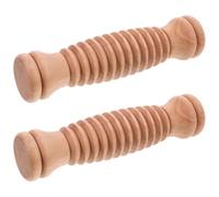 RUNROTOO Rouleau en Bois Pieds Jambes 2pcs, Masseur Manuel pour Relaxation, Soulagement Musculaire et Fitness des Jambes