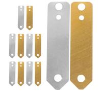 RUNROTOO Set de Bandes Anodiques en Cuivre et Zinc Lot de 12 Matériaux de Précision et D'électroplacage pour Kit D'expérimentation Scientifique pour Expériences Scolaires