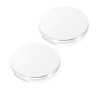 RUNROTOO Sets de Boîtes à Poudre Vides Élégantes Rangement Pratique Lot de 2 en Abs Houppettes à Poudre en Tissu pour Maquillage Féminin