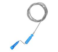 RUNROTOO Spirale de Nettoyage de Canalisations en Fil D'acier Récupérateur de Cheveux Bleu, Outil Polyvalent pour Déboucher Évier et Lavabo en Hôtel ou Auberge