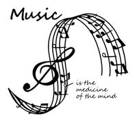 RUNROTOO Sticker Mural Notes de Musique Noir en Pvc Facile à Décorer sans Outils, Décor Simple et Créatif pour Chambre ou Salon